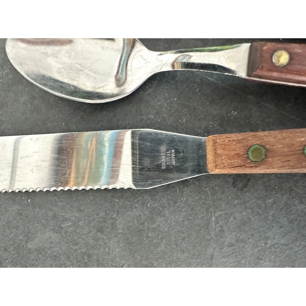 Washington Forge Town & Country flatware wood handle Handford Forge fork spoon